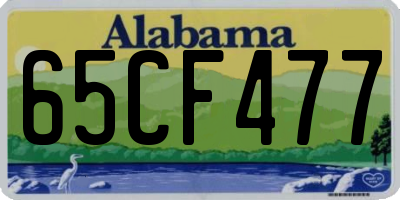 AL license plate 65CF477