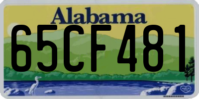 AL license plate 65CF481