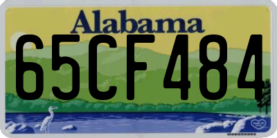 AL license plate 65CF484