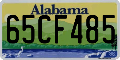 AL license plate 65CF485