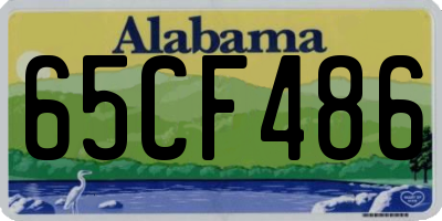 AL license plate 65CF486