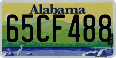 AL license plate 65CF488