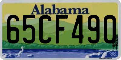 AL license plate 65CF490
