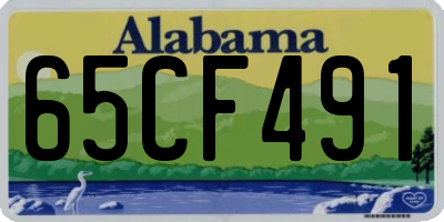 AL license plate 65CF491