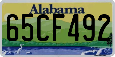 AL license plate 65CF492
