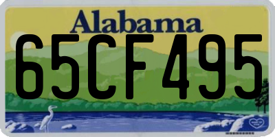 AL license plate 65CF495
