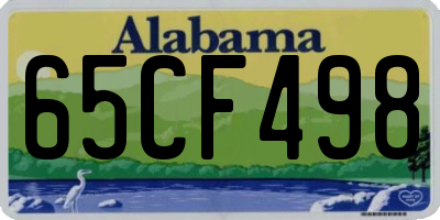 AL license plate 65CF498