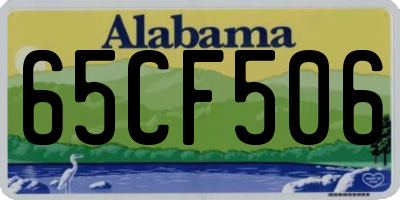 AL license plate 65CF506