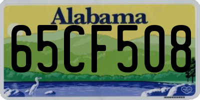 AL license plate 65CF508