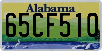 AL license plate 65CF510