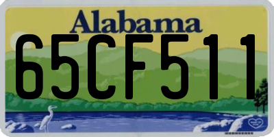 AL license plate 65CF511