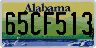 AL license plate 65CF513