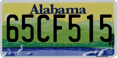 AL license plate 65CF515