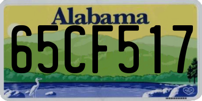 AL license plate 65CF517