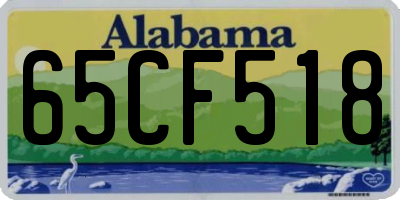 AL license plate 65CF518