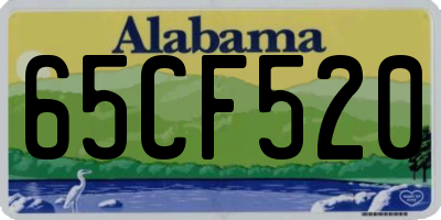 AL license plate 65CF520