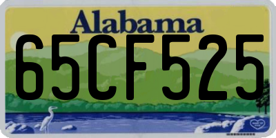 AL license plate 65CF525