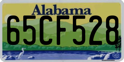 AL license plate 65CF528