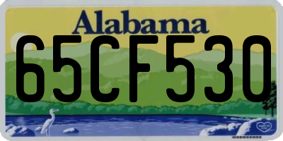 AL license plate 65CF530