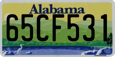 AL license plate 65CF531