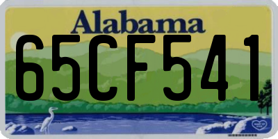 AL license plate 65CF541