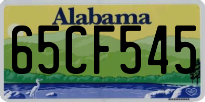 AL license plate 65CF545