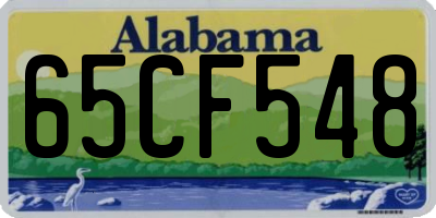 AL license plate 65CF548