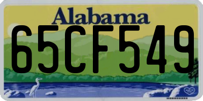 AL license plate 65CF549