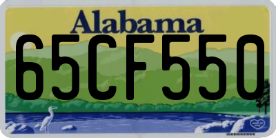 AL license plate 65CF550