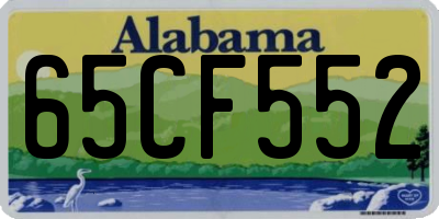 AL license plate 65CF552