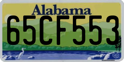 AL license plate 65CF553