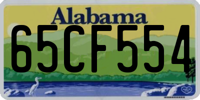 AL license plate 65CF554