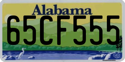 AL license plate 65CF555
