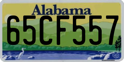 AL license plate 65CF557