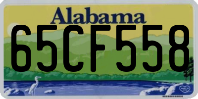 AL license plate 65CF558