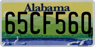 AL license plate 65CF560