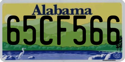 AL license plate 65CF566