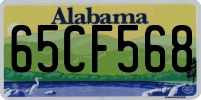 AL license plate 65CF568