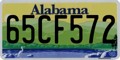 AL license plate 65CF572