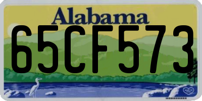 AL license plate 65CF573
