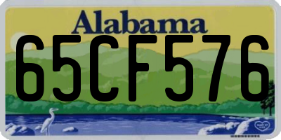 AL license plate 65CF576