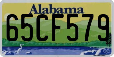 AL license plate 65CF579