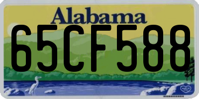 AL license plate 65CF588
