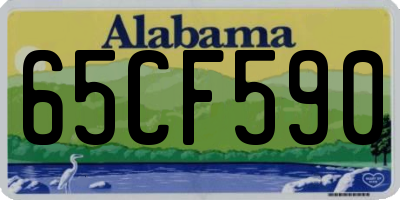 AL license plate 65CF590