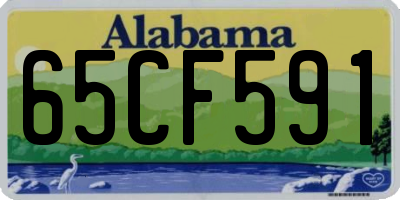 AL license plate 65CF591