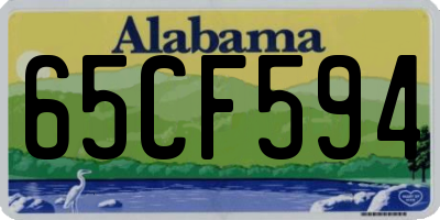 AL license plate 65CF594