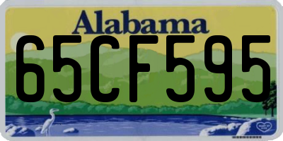 AL license plate 65CF595