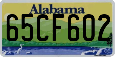 AL license plate 65CF602