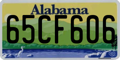 AL license plate 65CF606