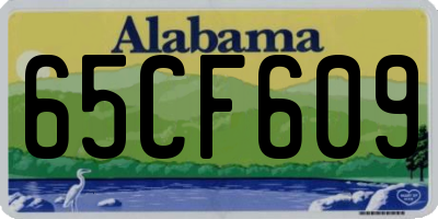 AL license plate 65CF609